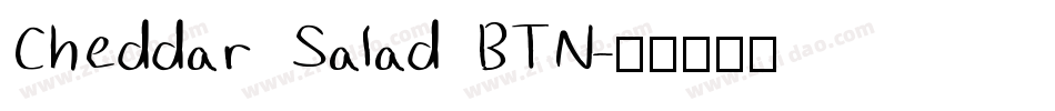 Cheddar Salad BTN字体转换